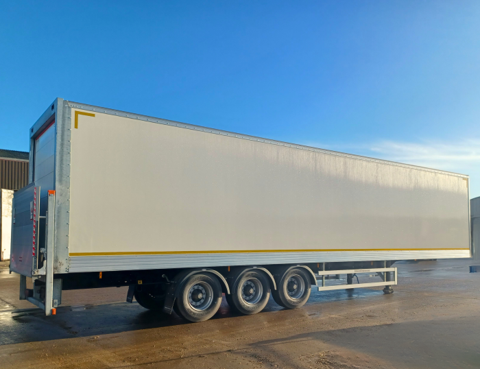 4.2m GRP Box Van with Shutter Door and Tail Lifts