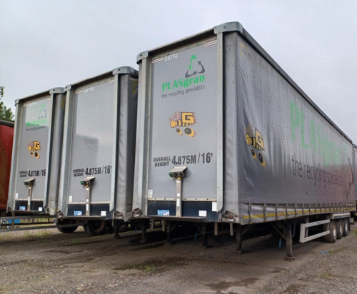 6x USED 2018 Montracon 4.875m Postless Curtainsiders